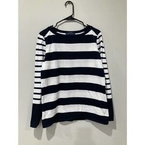 Tommy Hilfiger pullover long sleeve nautical crew neck sweater size large